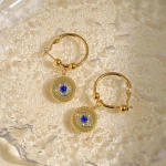 Σκουλαρίκια κρικάκια με ματάκια -EA329 - Image 2