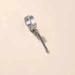 Σκουλαρίκι αντρικό μονό ατσάλι με στικ-EA532 - Image 2