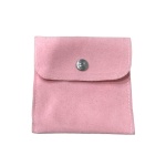 Πουγκί φάκελος βελούδινο ροζ 8x8 - P003