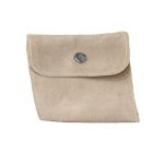 Πουγκί φάκελος βελούδινο  κρεμ 8x8 - P006