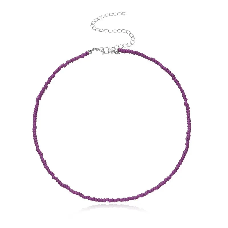 Ethnic-Style-Geometric-Solid-Color-Seed-Bead-Women-s-Necklace_jpg Κολιέ με μικρές χάντρες - NE110 - Image 1