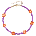 Βραχιόλι ποδιού με μαργαρίτες - AN055