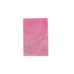 Καρτελάκια για σκουλαρίκια pink marble 6x9 50τμχ - P015