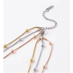 Βραχιόλι ατσάλι με 3 διαφορετικά χρώματα-BR243 - Image 2