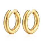 Σκουλαρίκια απλά κρικάκια χρυσό ατσάλι-EA345