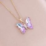 Κολιέ με mermaid πεταλούδα ατσάλινο- ne082 - Image 4