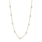 Κολιέ με αλυσίδα και πέρλες - ne444