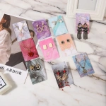 Καρτελάκια για σκουλαρίκια red marble 6x9 50τμχ - P019 - Image 2