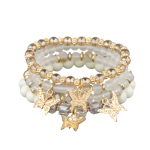 Βραχιόλι χρυσό κράμα πεταλούδα 4 τεμάχια-BR300