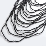 Κολιέ πολλών σειρών με μαύρες χάντρες-NE172 - Image 2