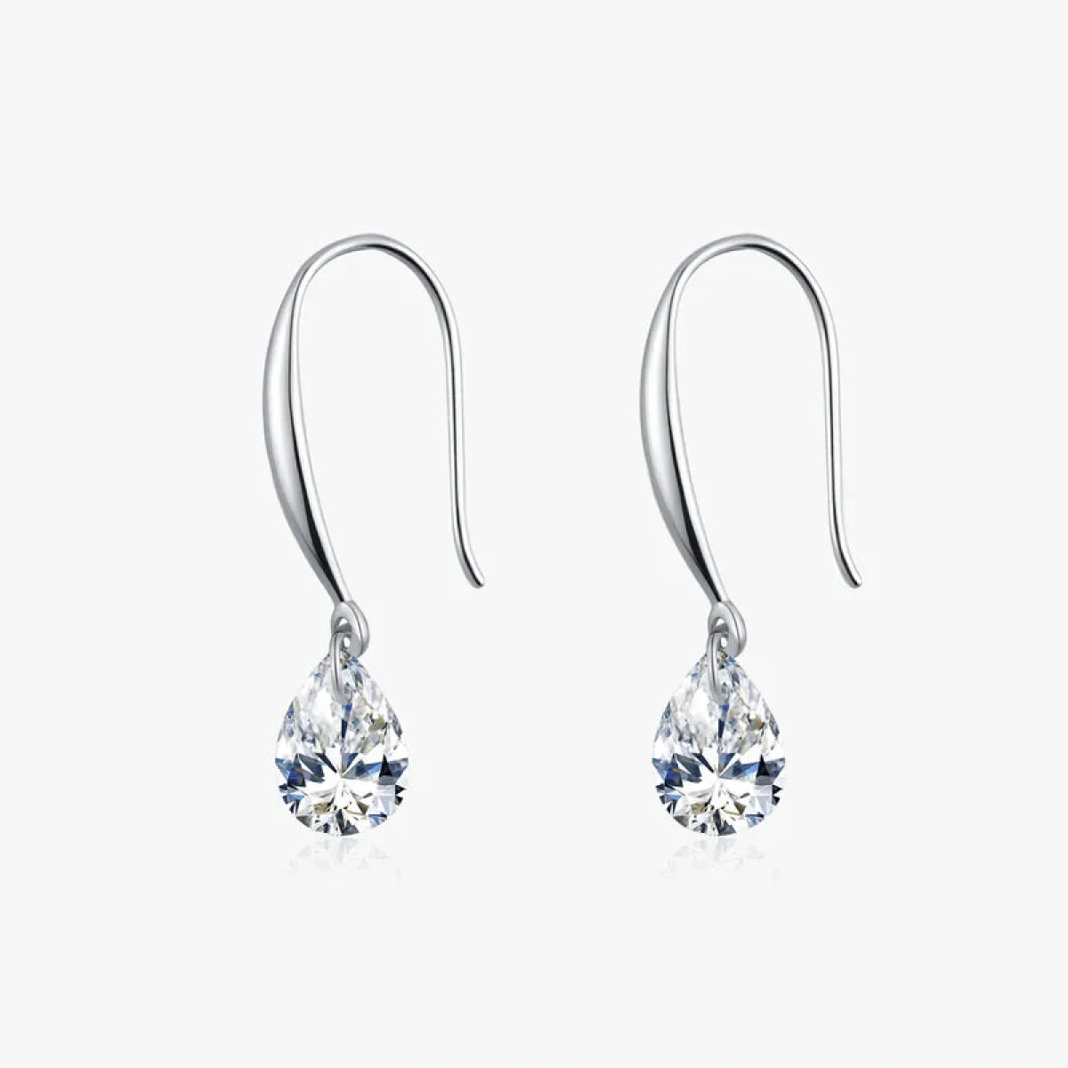 [NewProduct] - Σκουλαρίκια ασήμι S925 με σταγόνα zircon-EA556 - Image 1