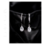 [NewProduct] - Σκουλαρίκια ασήμι S925 με σταγόνα zircon-EA556 - Image 3