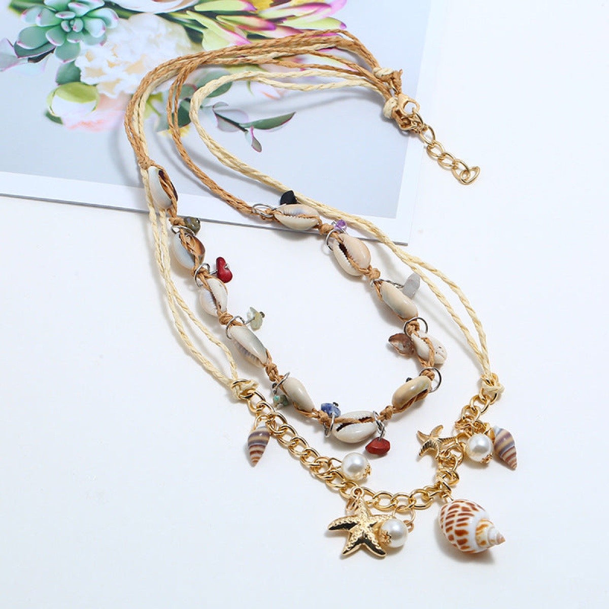 [NewProduct] - Κολιέ με καλοκαιρινά στοιχεία - ne095 - Image 3