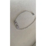[NewProduct] - Βραχιόλι ατσάλι με τρία zircon σε μπάρα-BR286 - Image 4