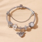 [NewProduct] - Βραχιόλι bangle ασημί - BR123 - Image 2