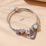 [NewProduct] - Βραχιόλι bangle ασημί - BR123 - Image 3