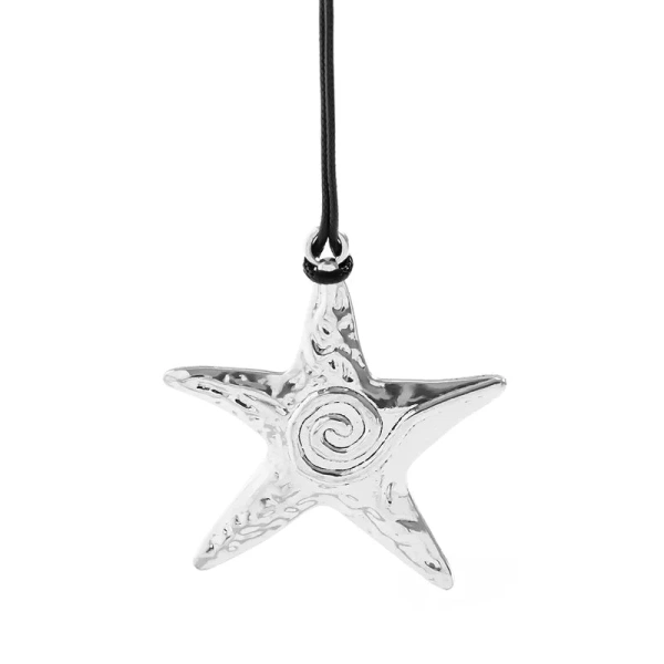 [NewProduct] - Κολιέ με σκοινί και μεταλλικό αστερία - ne041