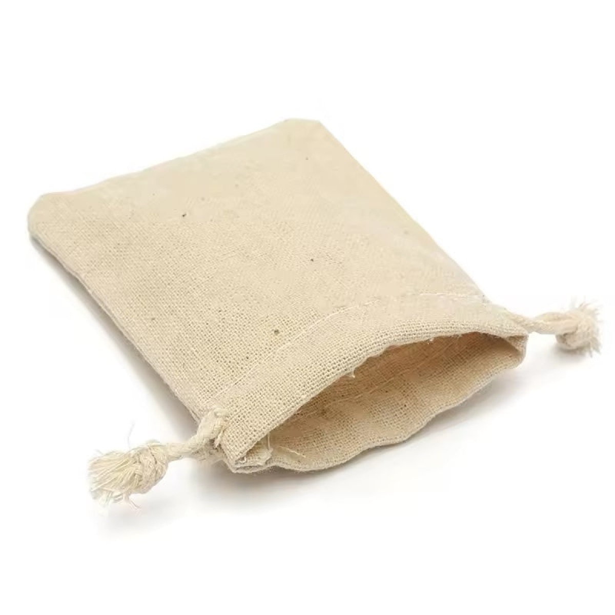 [NewProduct] - Πουγκί από λινάτσα κρεμ 8x10 - P002 - Image 2