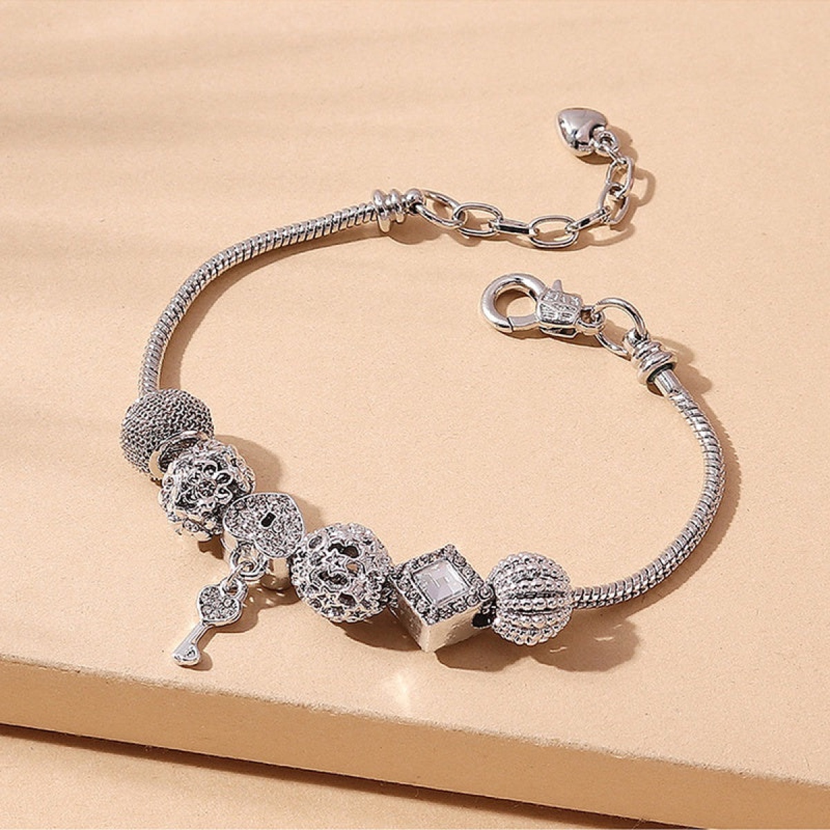 [NewProduct] - Βραχιόλι ασημί bangle - BR119 - Image 2