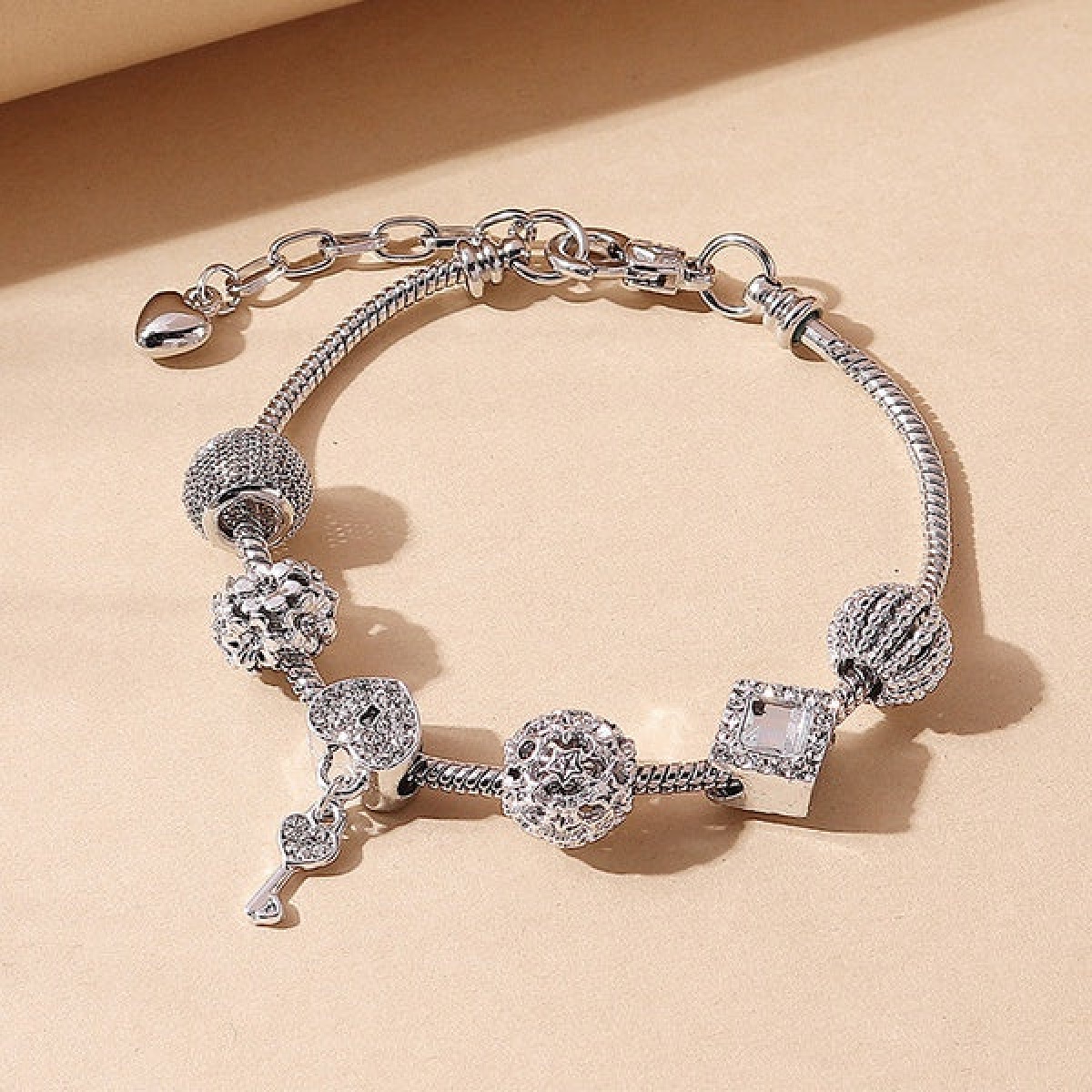 [NewProduct] - Βραχιόλι ασημί bangle - BR119 - Image 3
