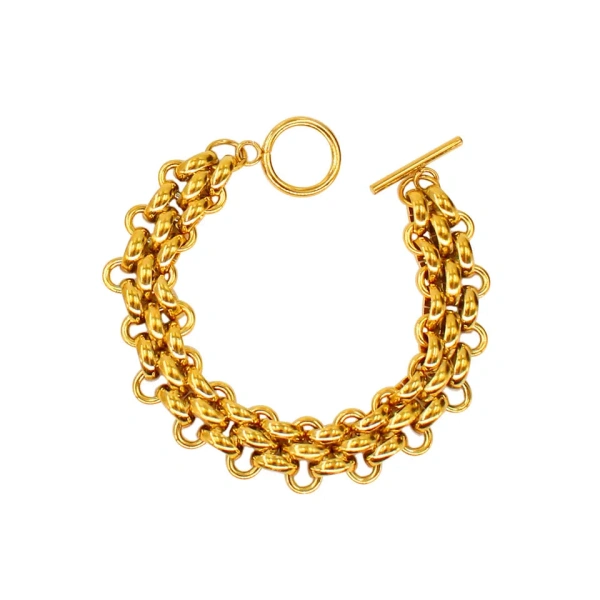 [NewProduct] - Βραχιόλι με χοντρή ατσάλινή αλυσίδα - BR062