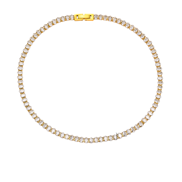 [NewProduct] - Ατσάλινο τσόκερ με zircon - ne002